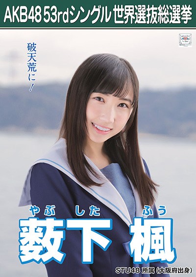 ファイル:AKB48 53rdシングル 世界選抜総選挙ポスター 薮下楓.jpg
