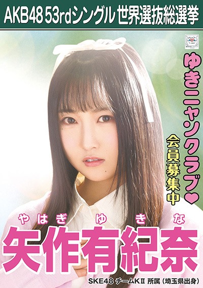 ファイル:AKB48 53rdシングル 世界選抜総選挙ポスター 矢作有紀奈.jpg