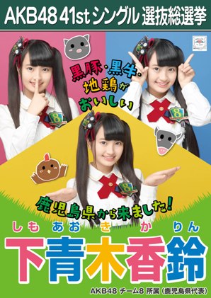 ファイル:AKB48 41stシングル 選抜総選挙ポスター 下青木香鈴.jpg