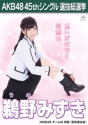 ファイル:AKB48 45thシングル 選抜総選挙ポスター 鵜野みずき.jpg