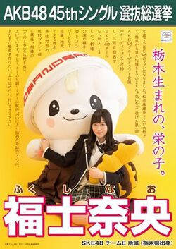 AKB48 45thシングル 選抜総選挙ポスター 福士奈央.jpg