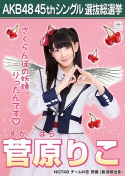 AKB48 45thシングル 選抜総選挙ポスター 菅原りこ.jpg