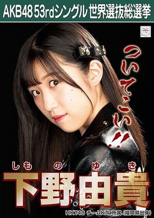 AKB48 53rdシングル 世界選抜総選挙ポスター 下野由貴.jpg