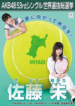 AKB48 53rdシングル 世界選抜総選挙ポスター 佐藤朱.jpg