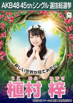 AKB48 45thシングル 選抜総選挙ポスター 植村梓.jpg