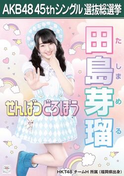 AKB48 45thシングル 選抜総選挙ポスター 田島芽瑠.jpg