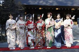 2019年1月11日に行われた乃木神社での乃木坂46「成人式」。