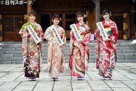 2021年12月20日に行われた新潟県護国神社でのNGT48「成人の儀」。