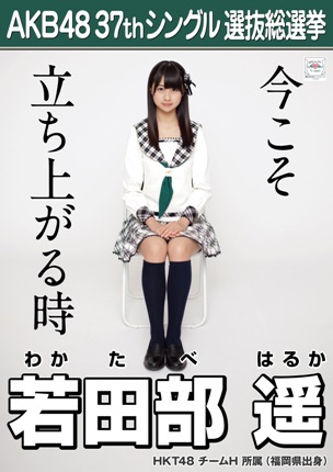 ファイル:AKB48 37thシングル 選抜総選挙ポスター 若田部遥.jpg