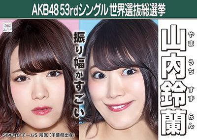 ファイル:AKB48 53rdシングル 世界選抜総選挙ポスター 山内鈴蘭.jpg