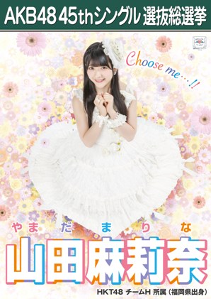 ファイル:AKB48 45thシングル 選抜総選挙ポスター 山田麻莉奈.jpg